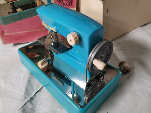 Machine à coudre jouet MA COUSETTE - 1950/60s – bleu/blanc