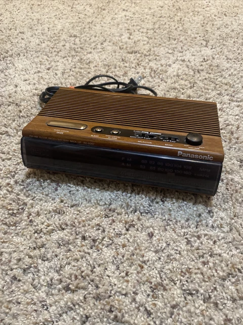 VINTAGE PANASONIC MODEL RC-6067 AM/FM LED Alarm Clock Radio TESTED ...