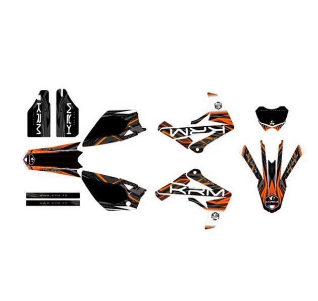 Kit Autocollants Pro-Line Flo-Tek CARBONX ORANGE Pour Camion RC 1:10 - Décoration Carrosserie