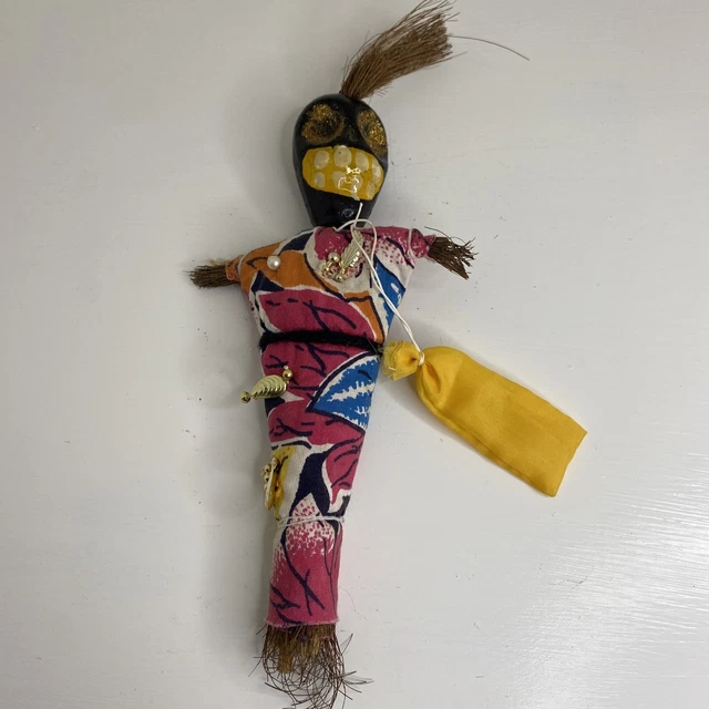 New Orleans Voodoo Doll With Good Luck and Evil Pins.