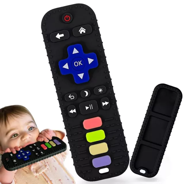 Baby Teething Toys, Silicone Remote Control Shape Teethers