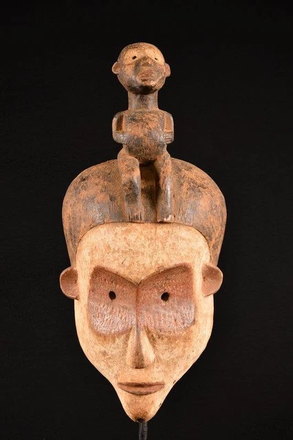 21227 African Old Bembe Helmet Mask/Helmet Mask Dr Congo