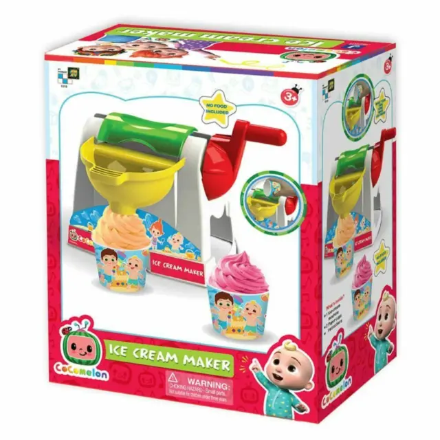 Cocomelon Eismaschine Spielzeugset inkl. 2 Pappbecher Kinder Kinder Neu 2