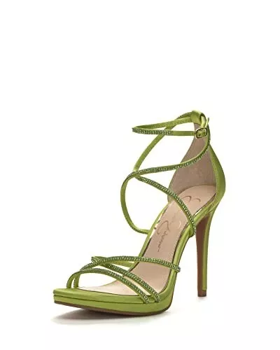 Jessica Simpson  Jaeya Strappy Dress Sandals  Heel Peridot 6.5M