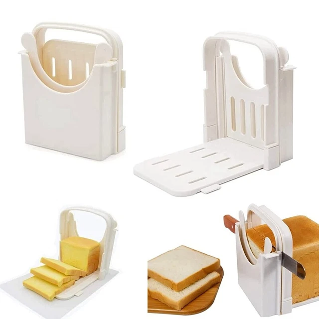 Trancheuse à Pain Améliorée Xocome - Machine Sandwich Toast Pliable Réglable Poignée Compacte