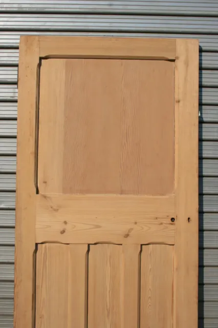 Reclaimed Victorian 33 1/2" x 79 3/4" Internal External Pine 4 Panel Door 816 5