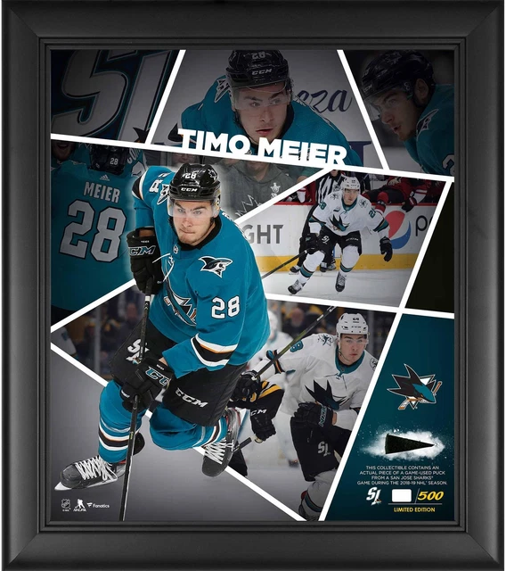 Timo Meier SJ Sharks Framed 15x17 Impact Collage & Piece of GU Puck-LE 500