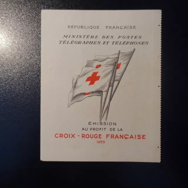 1955 - CARNET CROIX ROUGE N°2004 NEUF ** LUXE MNH (manque 1 timbre)