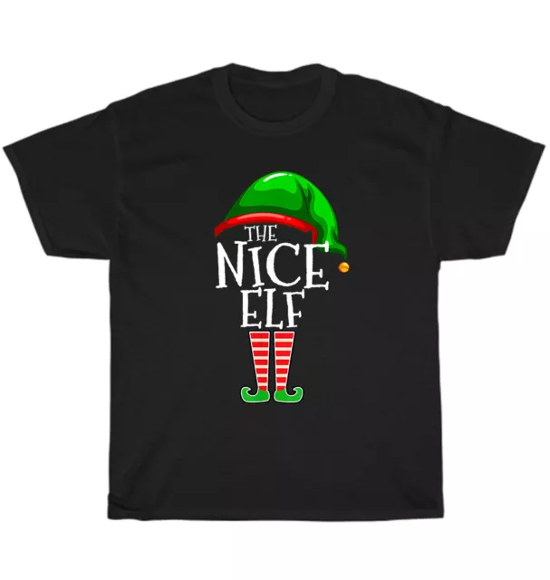 The Nice Elf Group Matching Family Christmas Xmas Funny T-Shirt Unisex Tee Gift