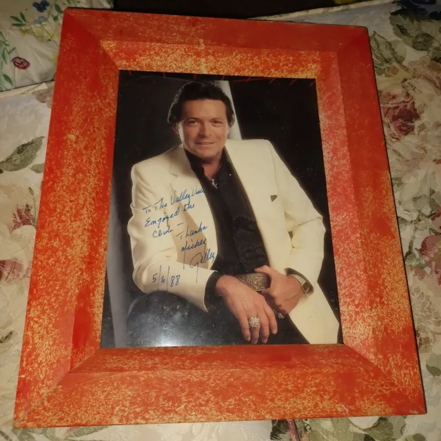 Mickey Gilley- Country Western Singer-Signed 8"X10" Color Photo Includes Frame