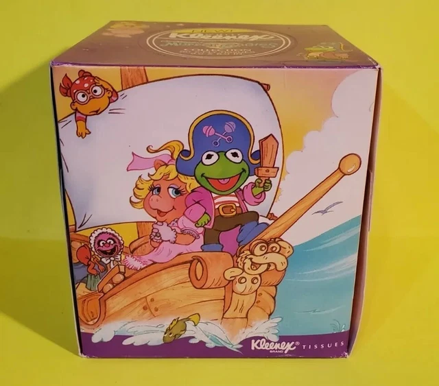 VTG Muppet Babies Kleenex Tissue Box Imagination NEW 1988 ~ KERMIT, MISS PIGGY