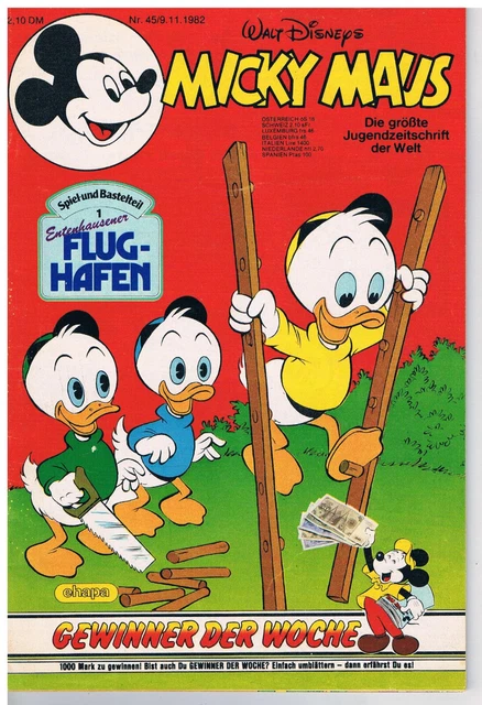 Ehapa - Micky Maus - Band 45 - Ausgabe 1982 - mit Schnipp und Beilage - M0474