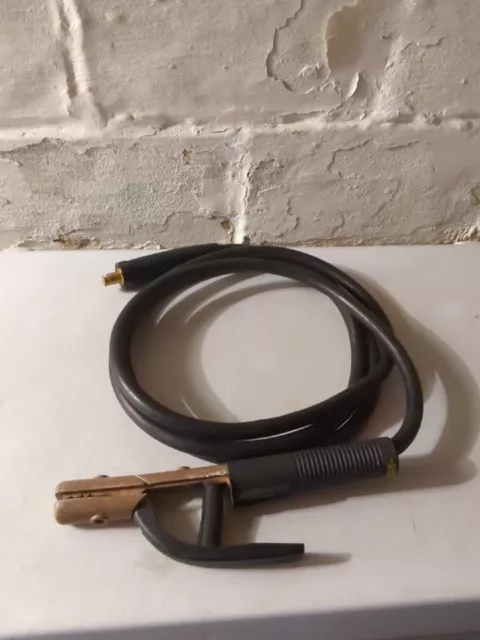 Heavy Duty Weld Cable 4/0 with 500A Electrode Holder Tweco Male End 12' 600V USA