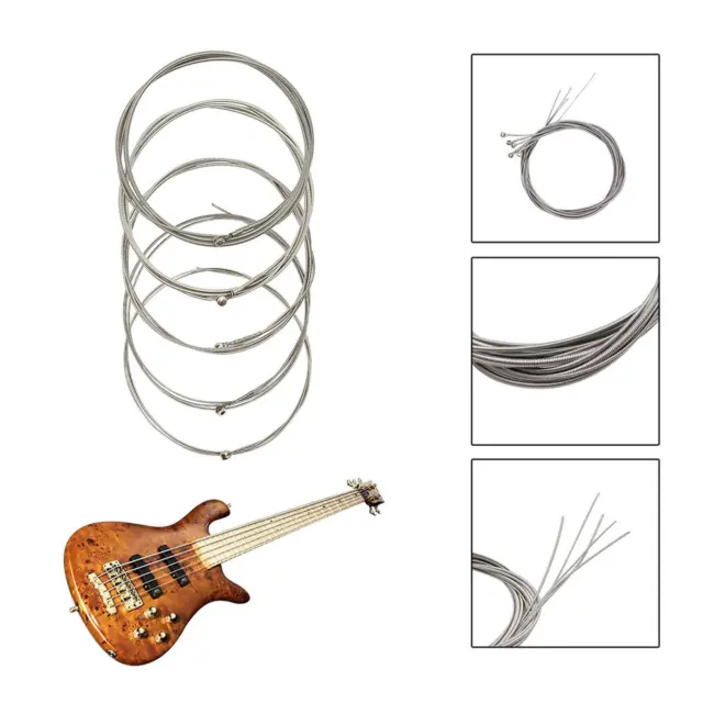 5 Pieces Electric Bass Strings Replacement Parts Practical for Electric Guitar