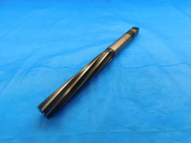 Pratt & Whitney 31/64 O.d. Hand Reamer Spiral 8 Flute .4843 Made In Usa