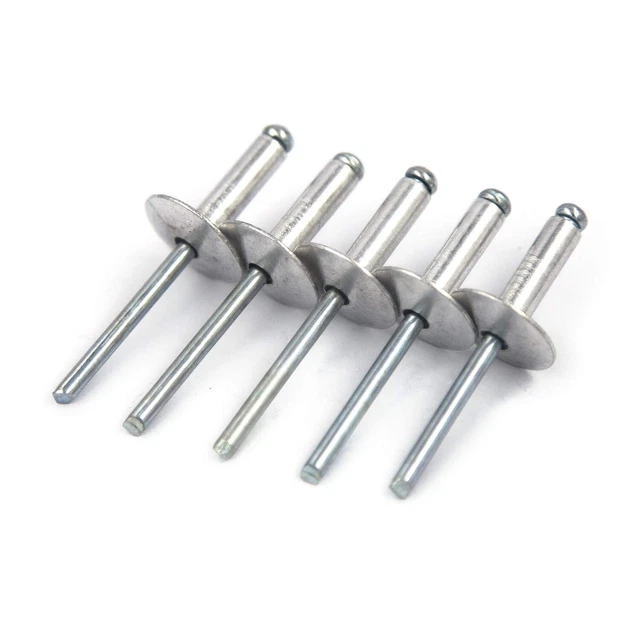 60pcs Large flange blind rivets, Aluminum, Flange Diameter 5/8" (16 mm),Pop