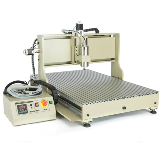 3/4 Axis CNC Router Engraver Machine Drill Woodwork 3D Cutting USB+Remote 1.5KW
