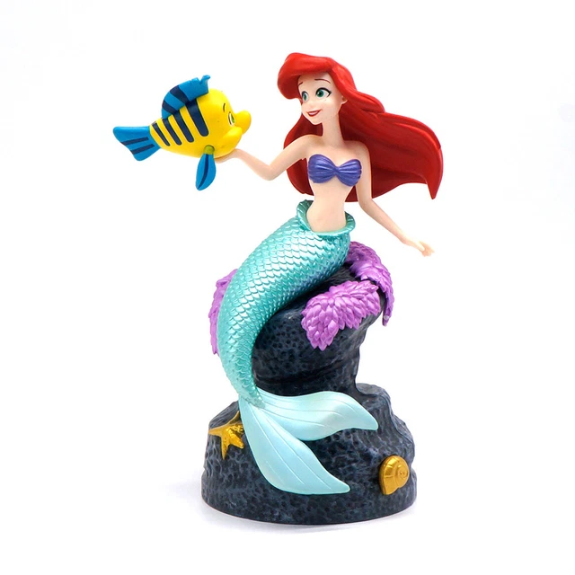 Disney Little Mermaid Princess Ariel 19cm Figure Figurine Doll Cake Topper Toy