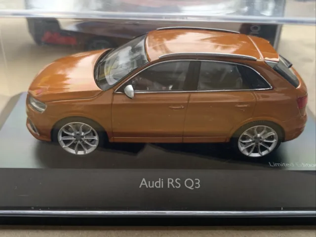 Audi Rs Q3 1/43 Car Model In Samoa Orange By Schuco Limited Edition Of 500