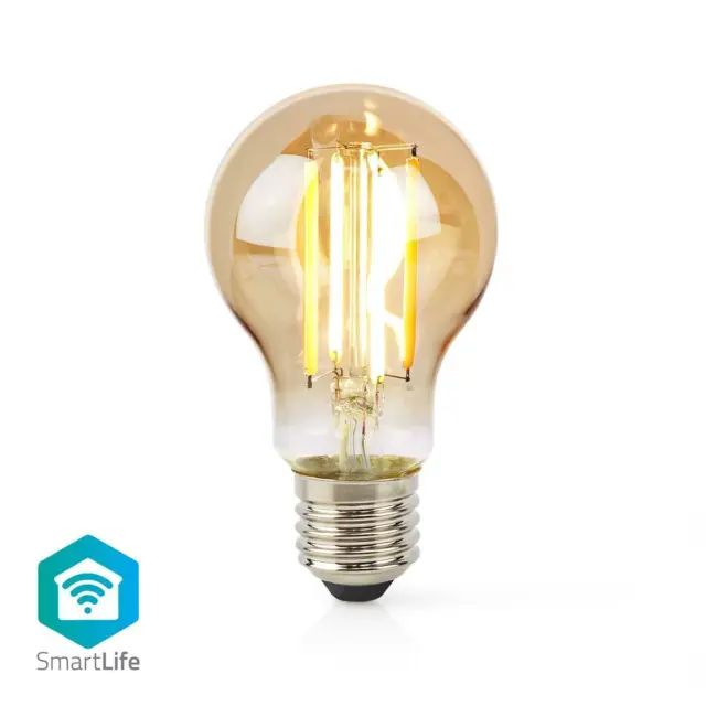 SmartLife LED Filament Lampe Wi-Fi E27 806 lm 7 W Warmweiss 1800 - 3000 K Glas A