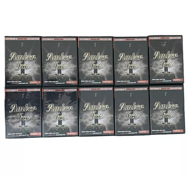 Esteban Rock On Collection Amber Ice Instructional Guitar DVD Lot Set Of 10