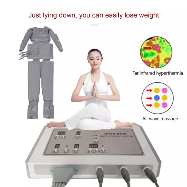 Pressotherapy Infrared Lymphatic Drainage Machine Body Massage Blanket Suit Slim