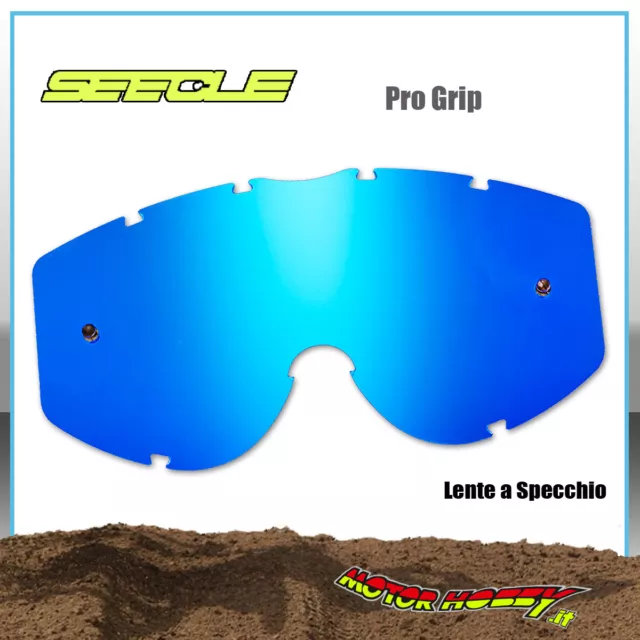 Lente Seecle A Specchio Compatibili Maschere Progrip Modello Vista Colore Blu