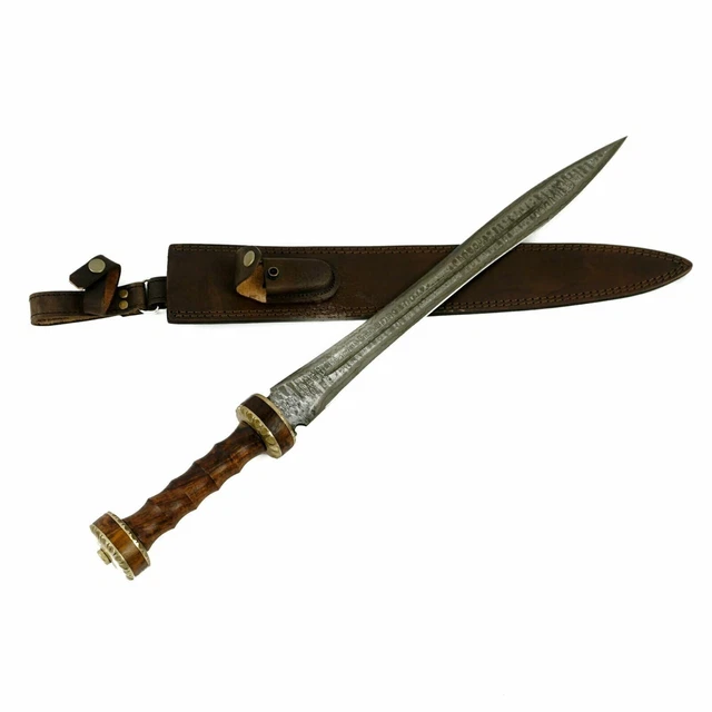 Hand Forged Damascus Steel Ancient Roman Gladius Sword 18th century style