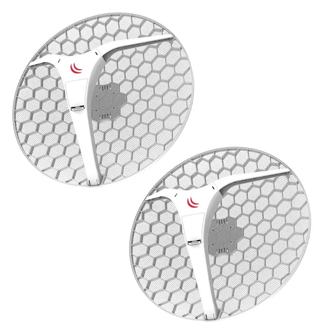 Mikrotik LHG 2 RBLHG-2nD (2-Units) Dual Chain 18dBi 2.4GHz CPE/Point-to-Point