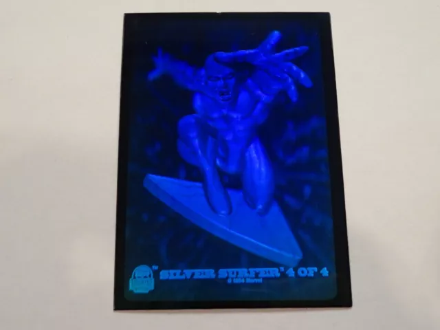 1994 Fleer Marvel Universe Silver Surfer Hologram Card 4 Of 4 GREEN/DEEP BLUE EX