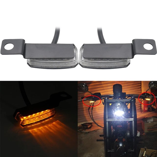 LED Turn Signal Light Mini Flowing Water Blinker Flashing Indicators For Motor