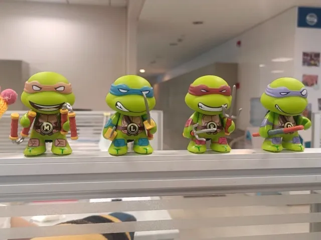 4 Pcs Teenage Mutant Ninja Turtles Mini Action Figures TMNT Collection Toy Gift 3