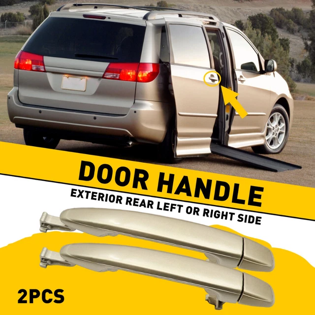 2X For Toyota Sienna 2004-2010 Rear LH or RH Sliding Gold Door Handle 6921308020
