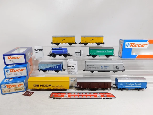 Bus Ferroviaire Roco H0 Avec Side-car - Époque 3 (1946-1970) - Modèles 43968 & 43969 (CA)