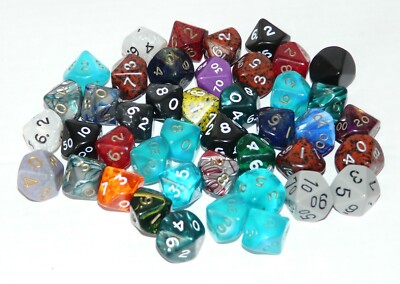 Chessex DADI NUOVI DUNGEONS AND DRAGONS D&D AD&D D20 D12 D10 D8 D6 D4 VARI TIPI DICE 