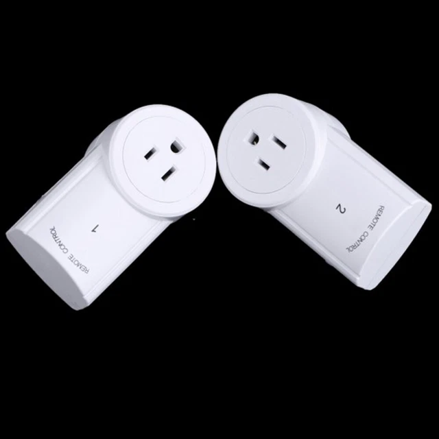 Prise de commutateur de télécommande 2PCS avec 1 télécommande 4