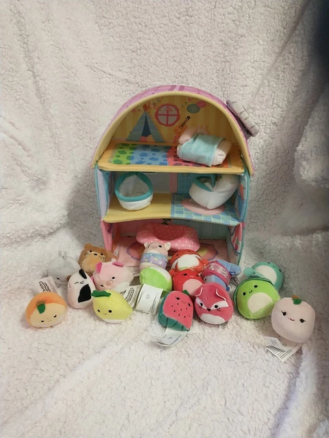 Squishville House + Furniture+16 Mini  Squishmallows Great Condition