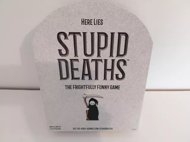 Stupid Deaths Board Game (University Games, 2018) Party, history, humour game