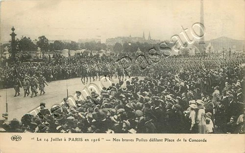 Francia - Parigi, parata militare del 14 luglio (place de la Concorde) - 1916