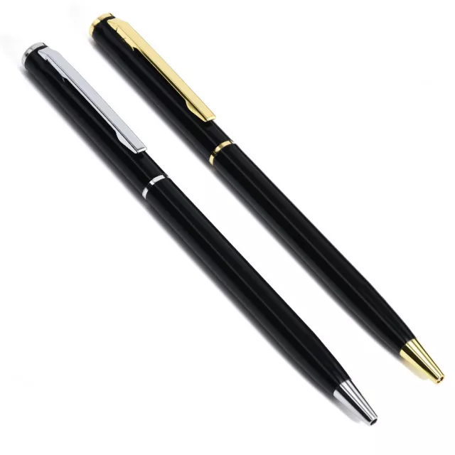 Writing Pen Office Ballpoint Pens Stationery Study School Supplies Black Gold