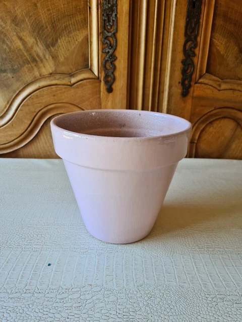 Grand cache pot rose claire hauteur 18 cm