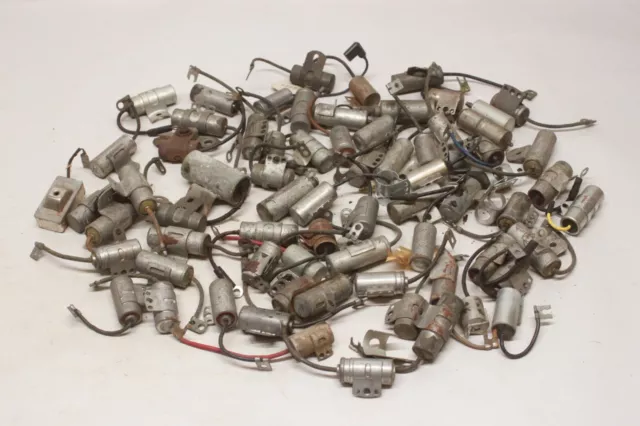 Vintage Lot/69 Car Truck Ignition System Distributor Condensers Assorted Parts