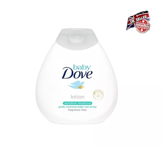 Dove Baby Lotion Sensitive Moisture Fragrance free skin Natural Nutrients 200ml