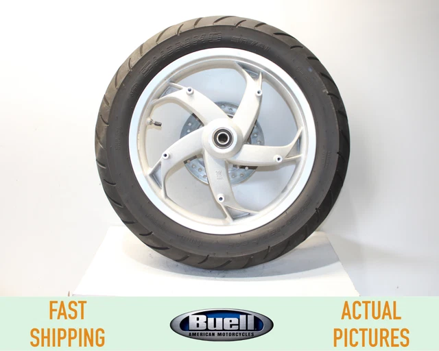 2000 - 2009 Buell Blast P3 Rear Wheel Rim W/ Brake Rotor Disk & Tire 130/80-16