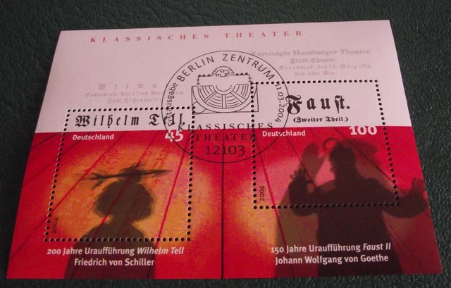 Bund, BRD, Jahrgang 2004, Block 65, gestempelt, mit Gummi, ESST Berlin