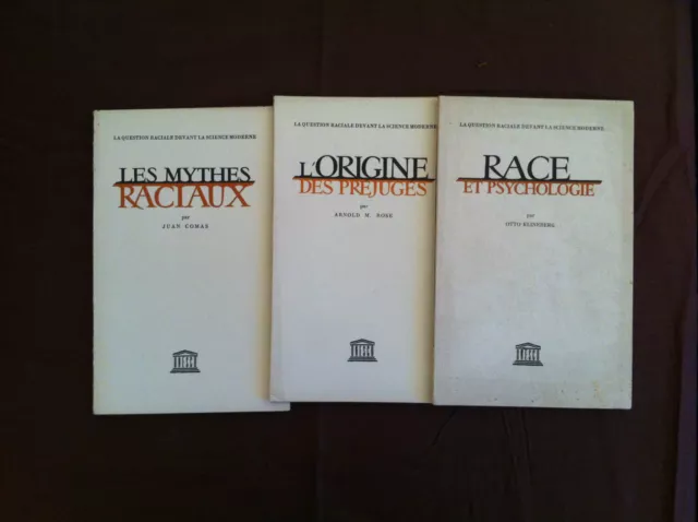 ‎La question raciale devant la science moderne. 3 vol : Race et psychologie...