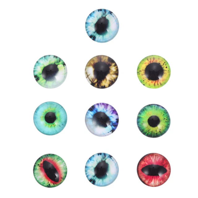 evil eye glass flatback Glas Katze Auge Runde Edelstein Perlen Augen Schmuck Dom