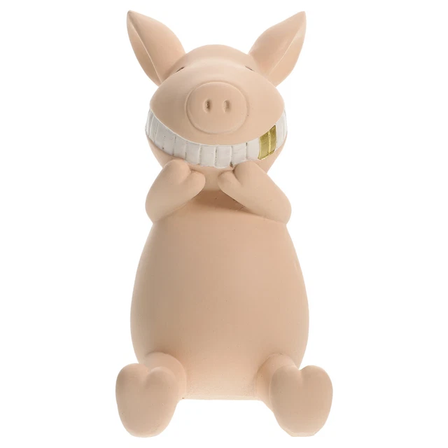 Soporte para móvil Piggy artesanía infantil soporte para móvil resina beige