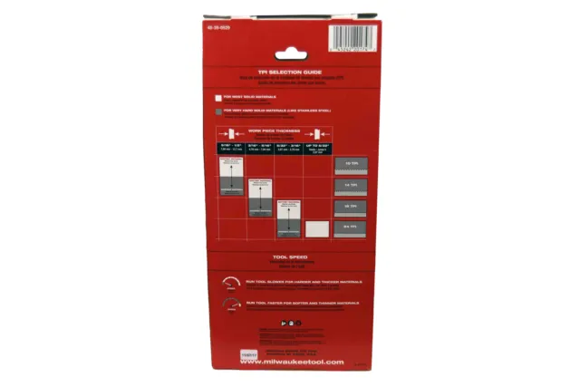 Milwaukee 48-39-0529 35 3/8" 18 TPI Compact Bi-Metal Band Saw Blade (3 Pack)