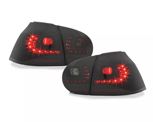 For VW GOLF 5 V Original Litec LED Rear Lights Black With Dynamic Indicator